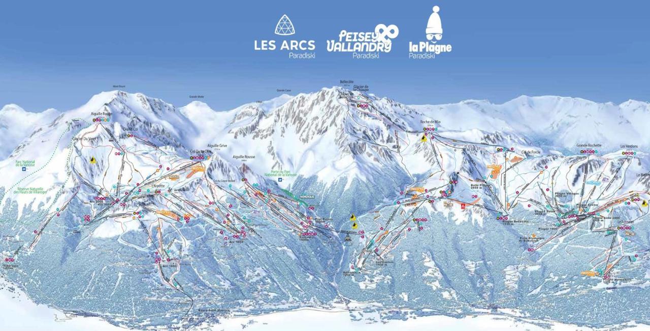 Arc 1950, Ambiance Chalet Luxe 5/7Pers Dans Residence 5* Skis Aux Pieds Avec Spa Les Arcs  Eksteriør bilde
